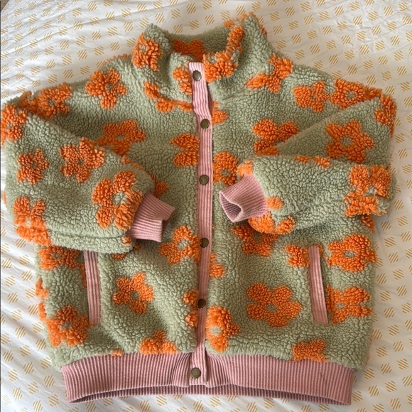 Nora Madison Other - Floral Sherpa Jacket